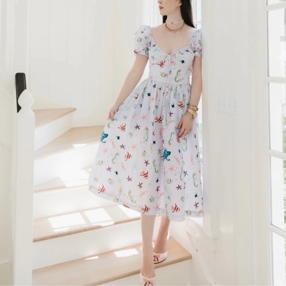 Hill House Dresses & Skirts - EUC Hill house lilac Ophelia dress in Sea Creatures